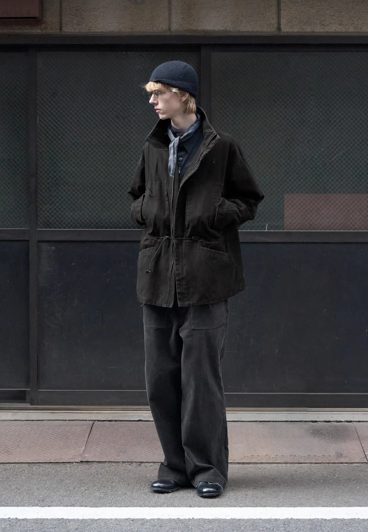 DECESOLO 26SS エイジングウォッシュスタンドカラージャケット