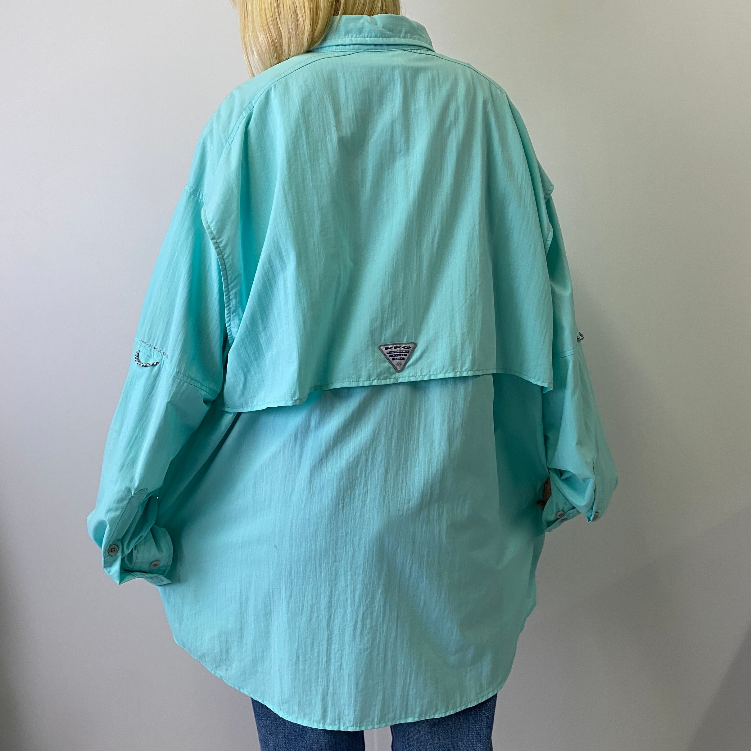 ビッグサイズ Columbia コロンビア 長袖 フィッシングシャツ メンズ2XL