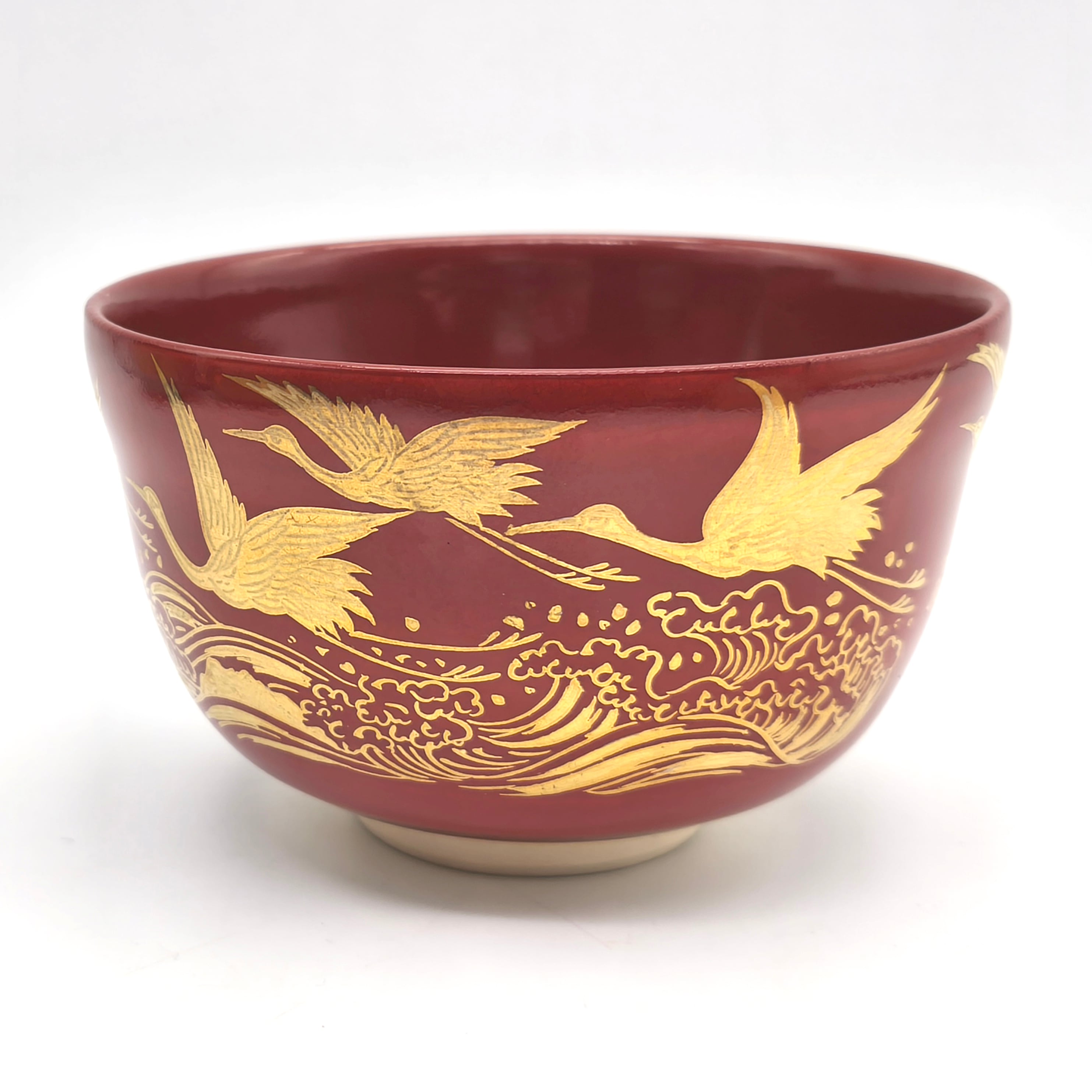 抹茶碗・赤楽茶碗・川崎和楽・茶道具・No.260408-19・梱包サイズ60