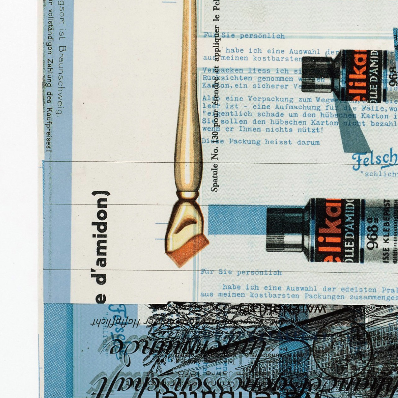 クルト・シュヴィッタース Fur Jan Tschichold コラージュ アートポスター メルツ絵画 ダダイズム メルツバウ 名画 絵画 ポスター アートパネル 特大 AP215 - 6