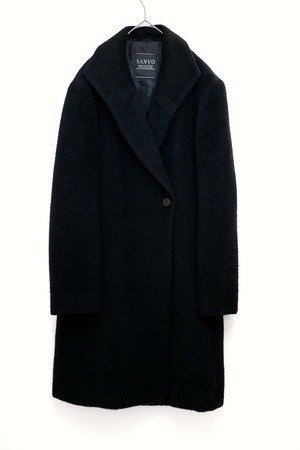 SANYO BLACK ALPACA COAT