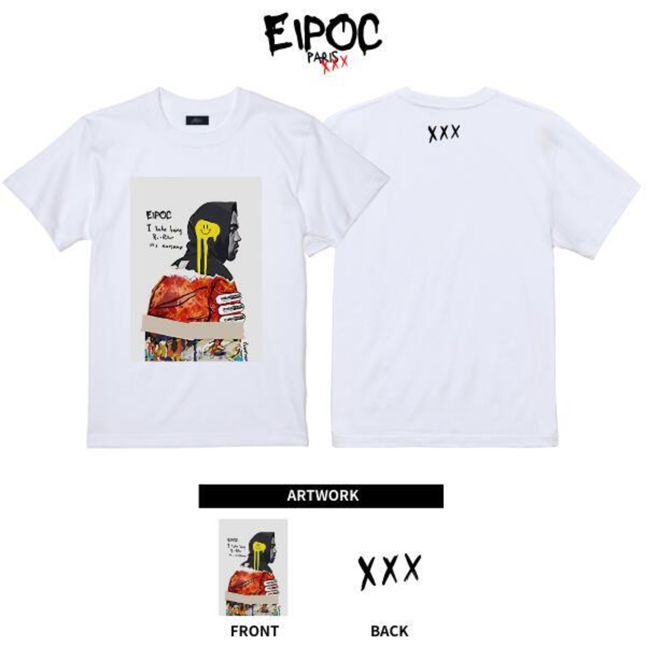 EIPOC PARIS 「"KW Poster" S/S T-Shirts Black/White/Green/Orange」 - 2