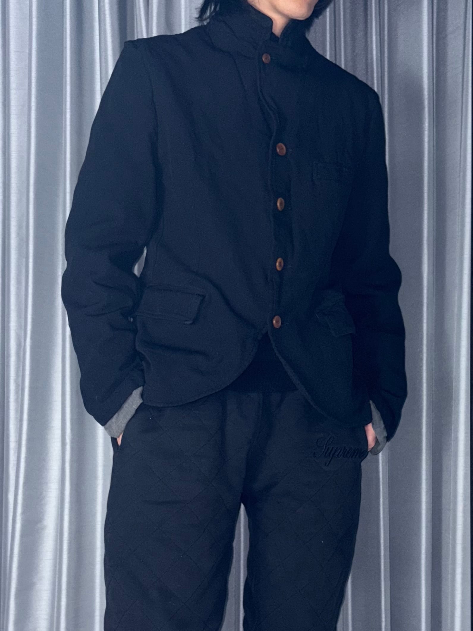 2004AW COMME des GARCONS HOMME PLUS fulling polyester tailored