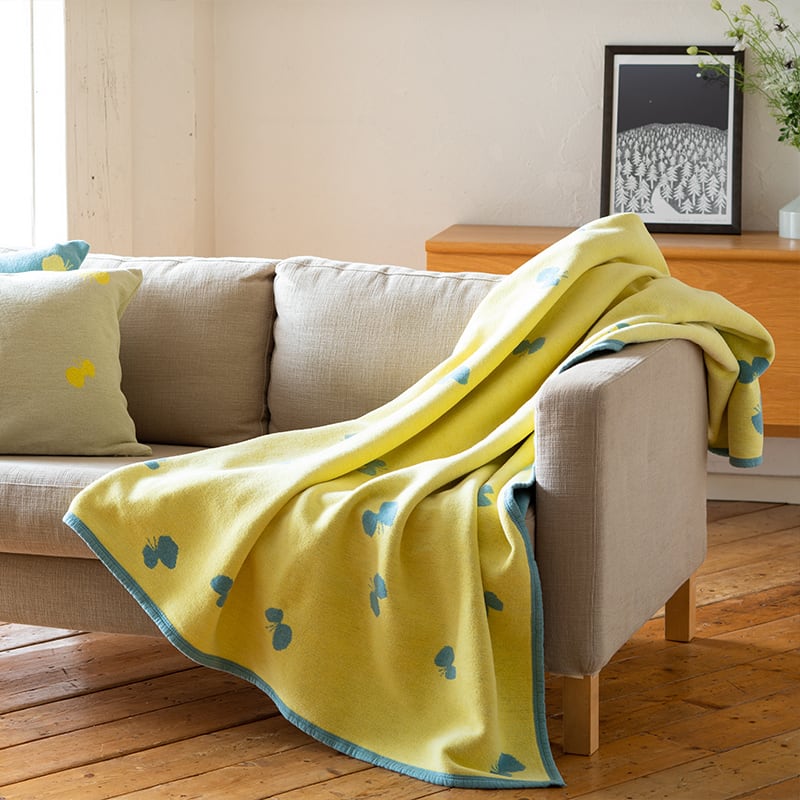 シュニールコットン シングル ブランケット CHOUCHO by mina perhonen