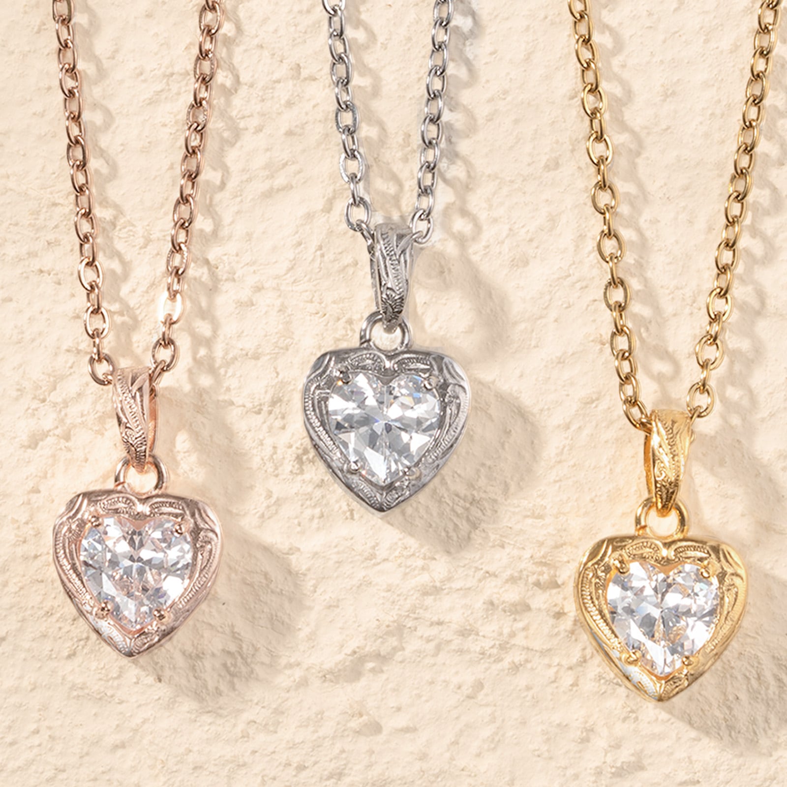 316L Hawaiian Jewelry Heart Necklace CL-N028