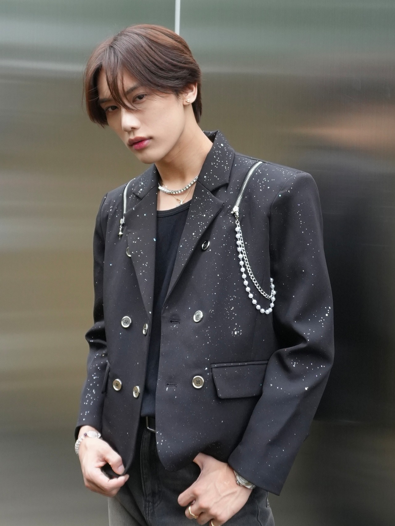 ALUDE SELECT】both shoulder short jacket | 【ALUDE】韓国メンズ 