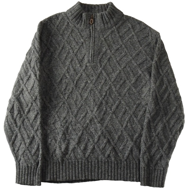 vintage half zip knit