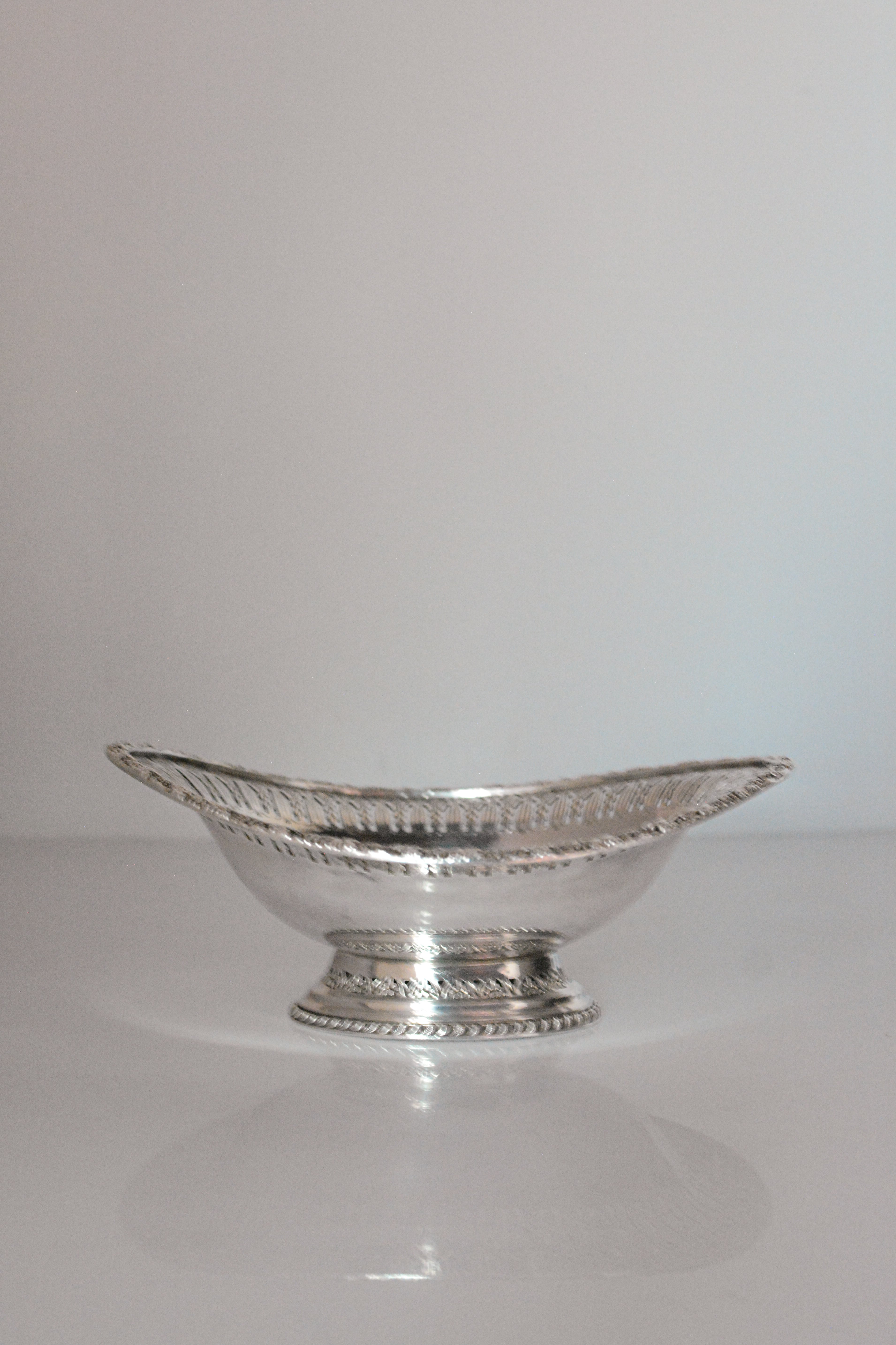 vintage Silver Dish Echoes