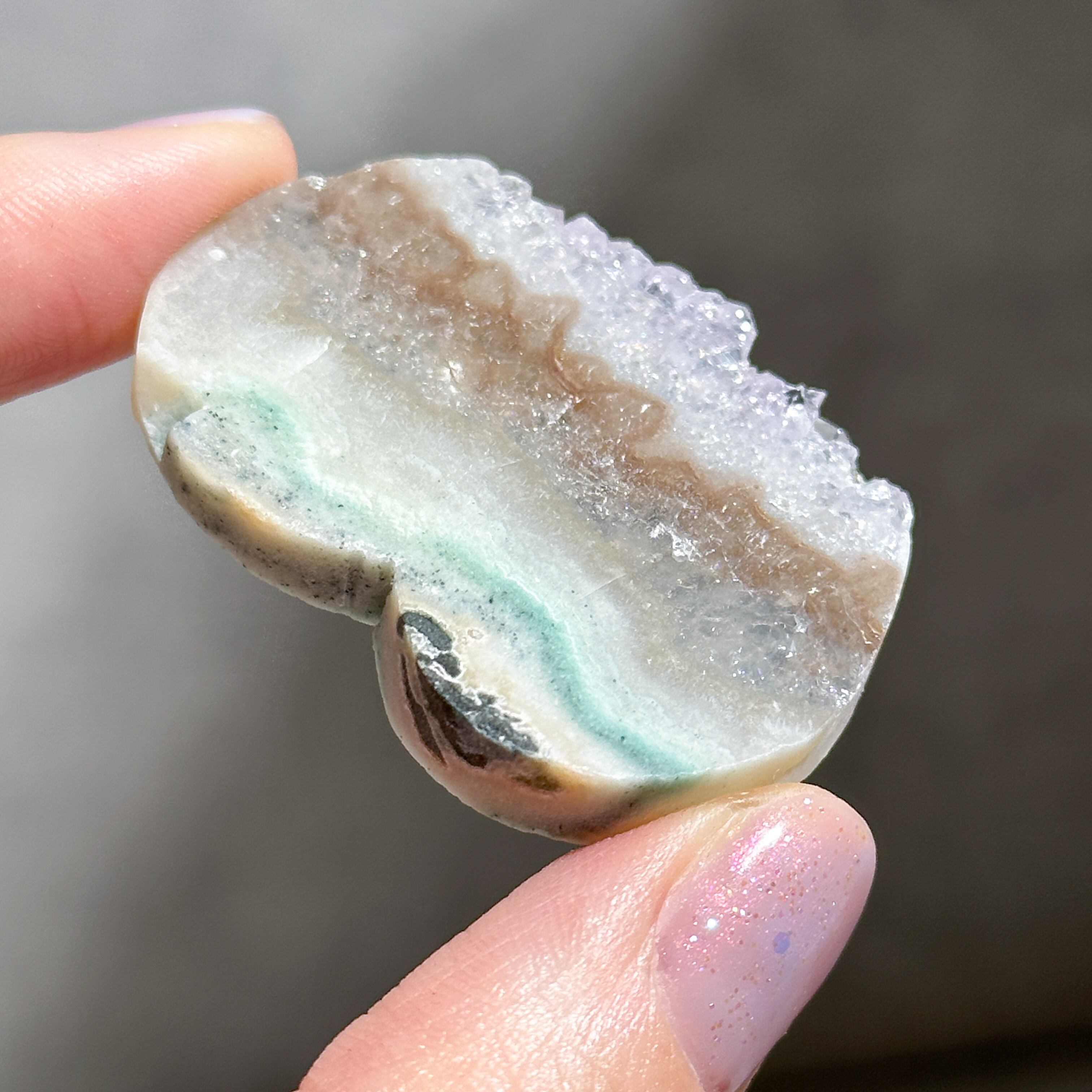 お洒落　アメジスト　アゲート　共生　ハート　台座付き お洒落 アメジスト アゲート 共生 ハート 台座付き