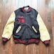 60's ALL☆STAR Portland Oregon Wool × Leather Letterd Patch Stadium Jacket / Size About LARGE