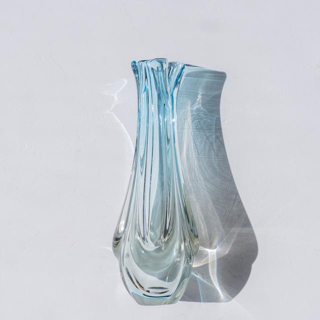 Crystal Aqua Vase