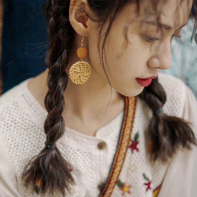 イヤリング エスニックスタイルアクセサリー ボヘミアンスタンダード レトロ 指輪 ドリームホーストラベル婦人服39003371108