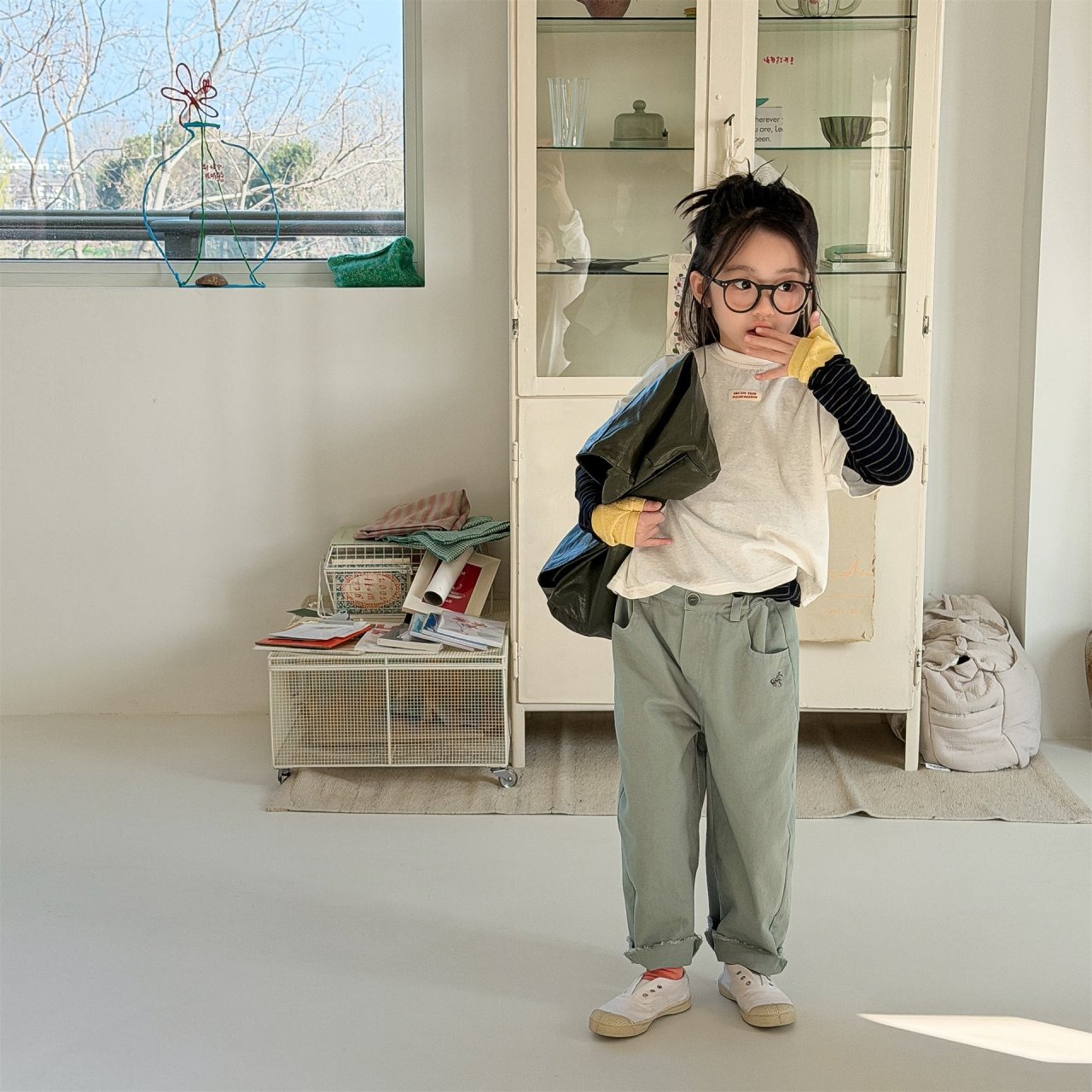 [bdiary] Moel Roll-up Pants / [비다이어리] 모엘롤업팬츠