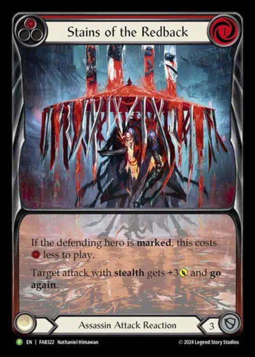 FAB322【EN】『RF』【Assassin】Stains of the Redback 画像