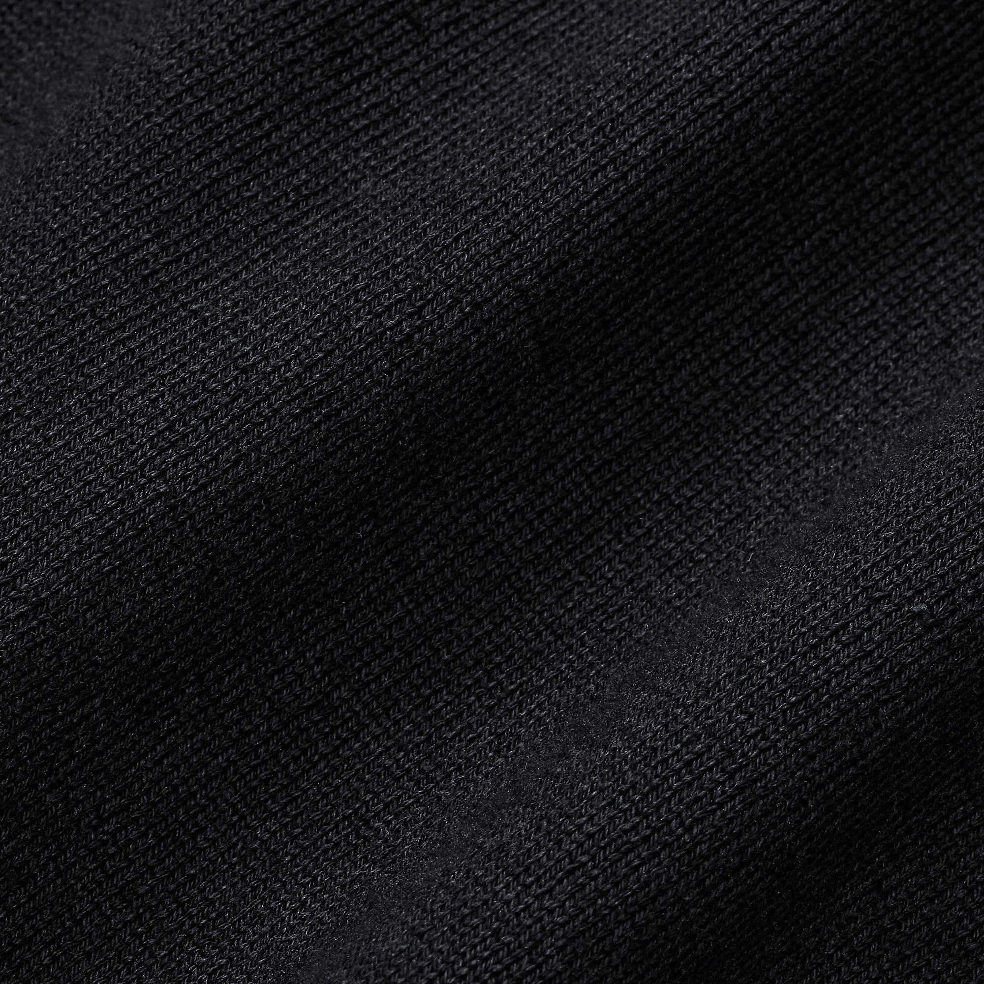 everyone cotton silk high-gauge knit short sleeve tee shirt (BLACK
