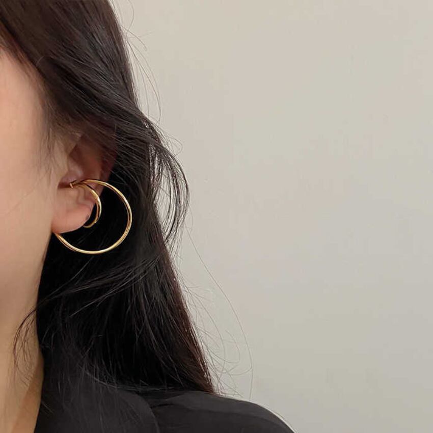 double hoop ear cuff　J00395