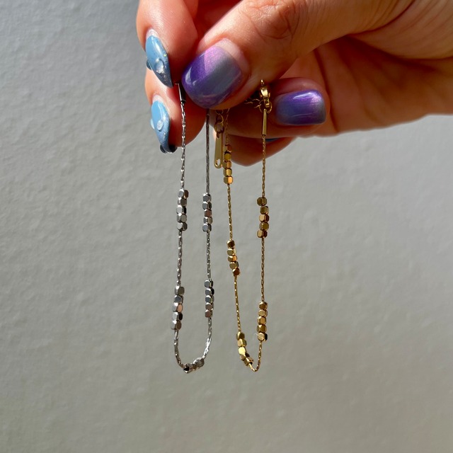 double chain circle bracelet