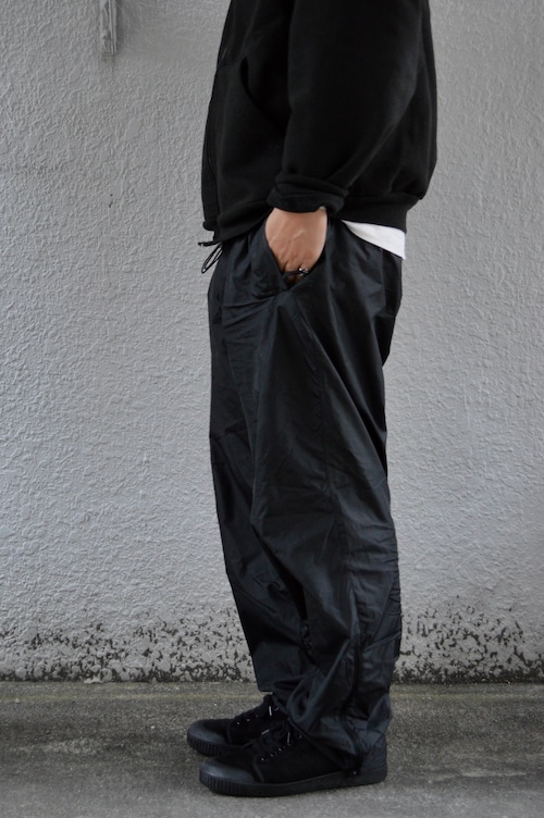 stanly stella nylon wide easy pants スタンレーステラ ナイロンパンツ BLACK