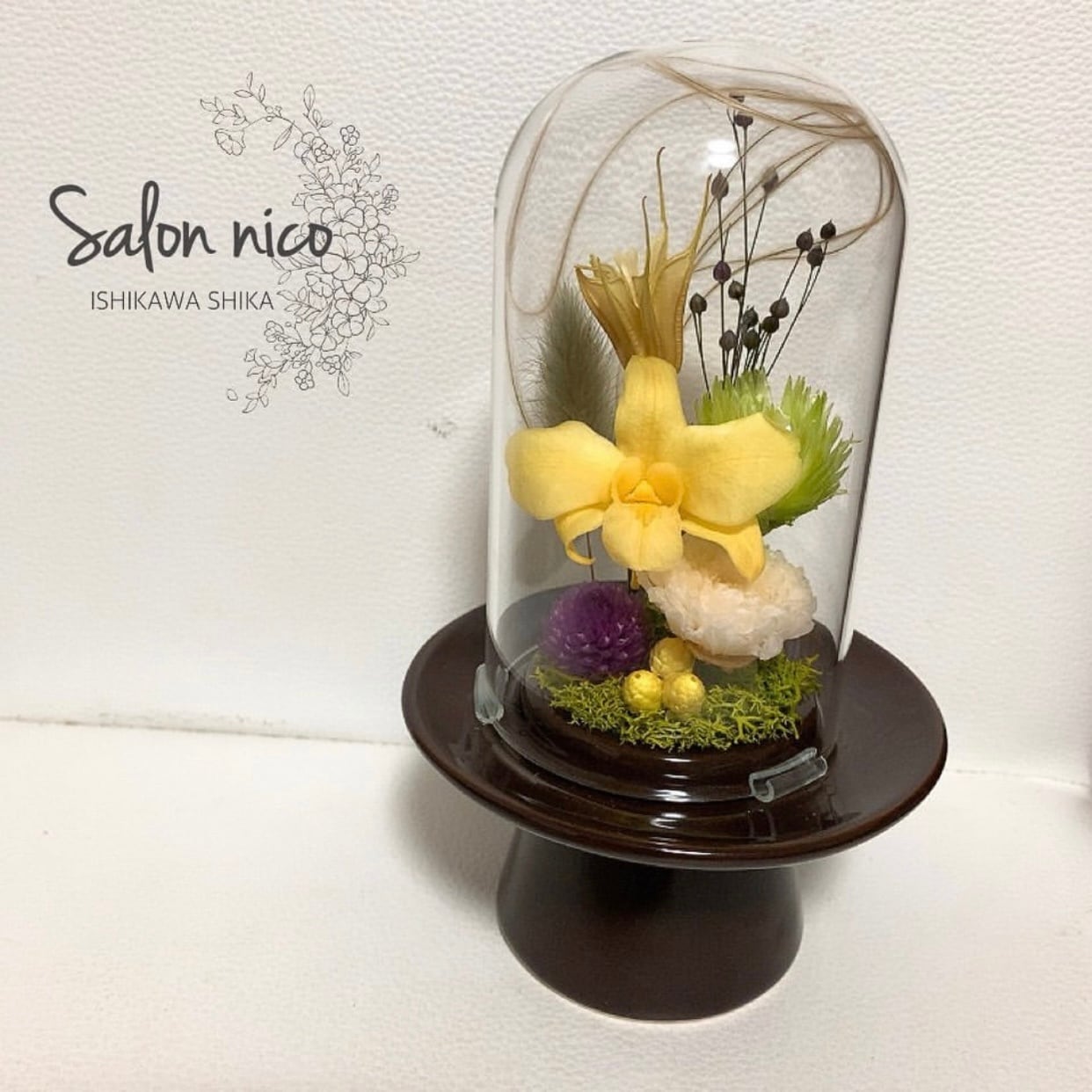 ドーム型 仏花アレンジメント | salonnico25