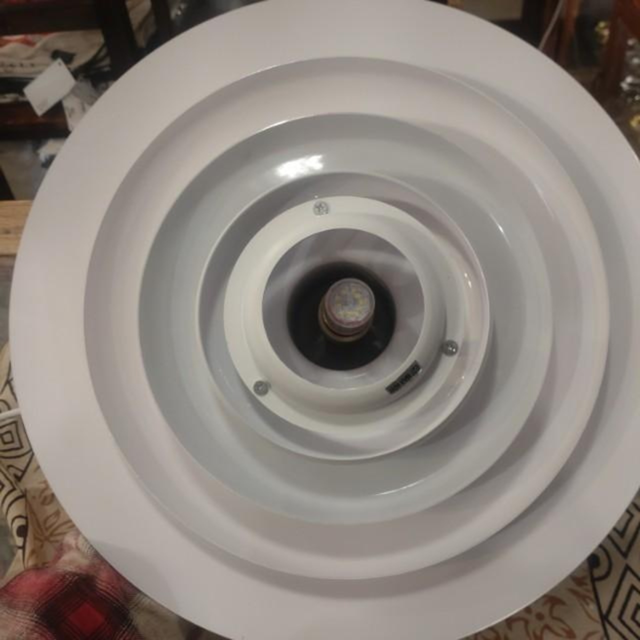TOPANGA Lighting Umbrella Metal Lamp Mini Matte White Living Bedroom Lighting Light LEDLanp　