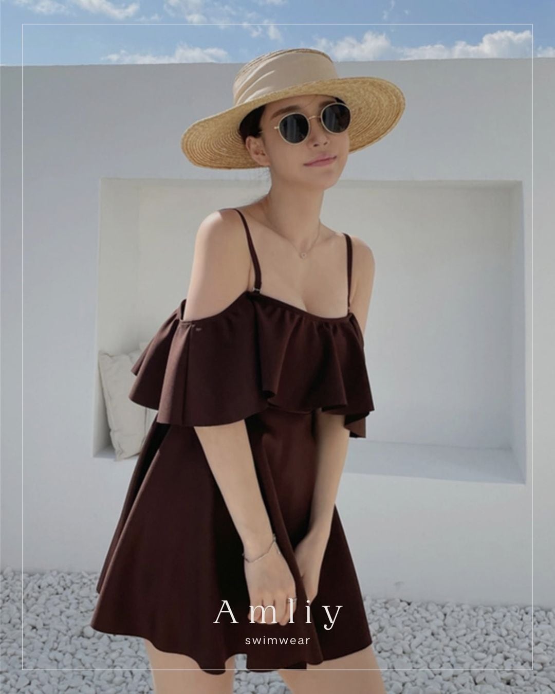 mikomori フリル ワンピース スイムウェア mikomori フリル ワンピース スイムウェア 一部即納】フリルワンピース