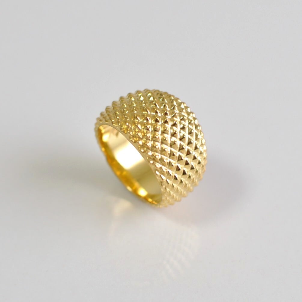 Hedgehog Ring Gold