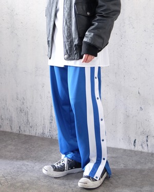 side snap truck pants (blue)