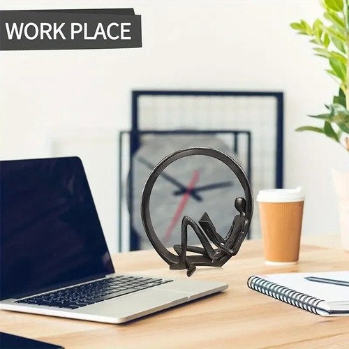 ブックエンド 読書用置物 メタリック 美しい装飾 アート 彫刻 コレクターフィギュア