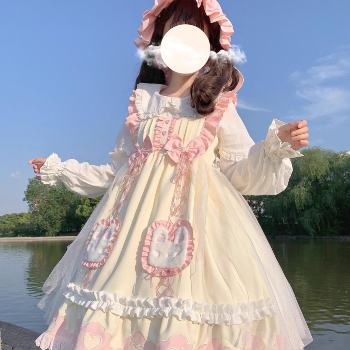 ゆめかわ ブラウス 丸襟 メルヘン 双子コーデ ゴシック インディーズ 