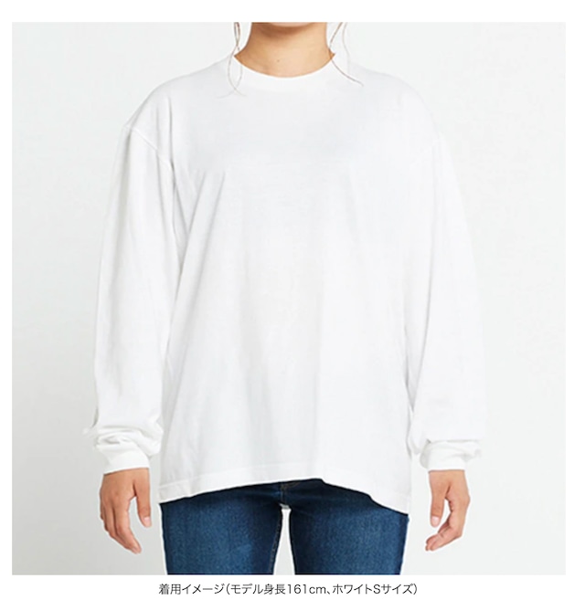 【受注販売】neolee×moncoeur オーバーサイズ長袖 チャリティーTシャツ(ホワイト)「Toujours avec toi(いつも君と一緒)」