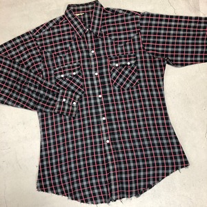 ⊕1970’S WESTERN CHECK SHIRT RED×BLACK