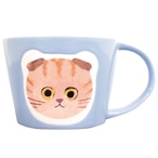 ちゃとら【■ECOUTE！】 E.minette ﾌｪｲｽ マグカップ ｽｺﾃｨｯｼｭ 猫 可愛い