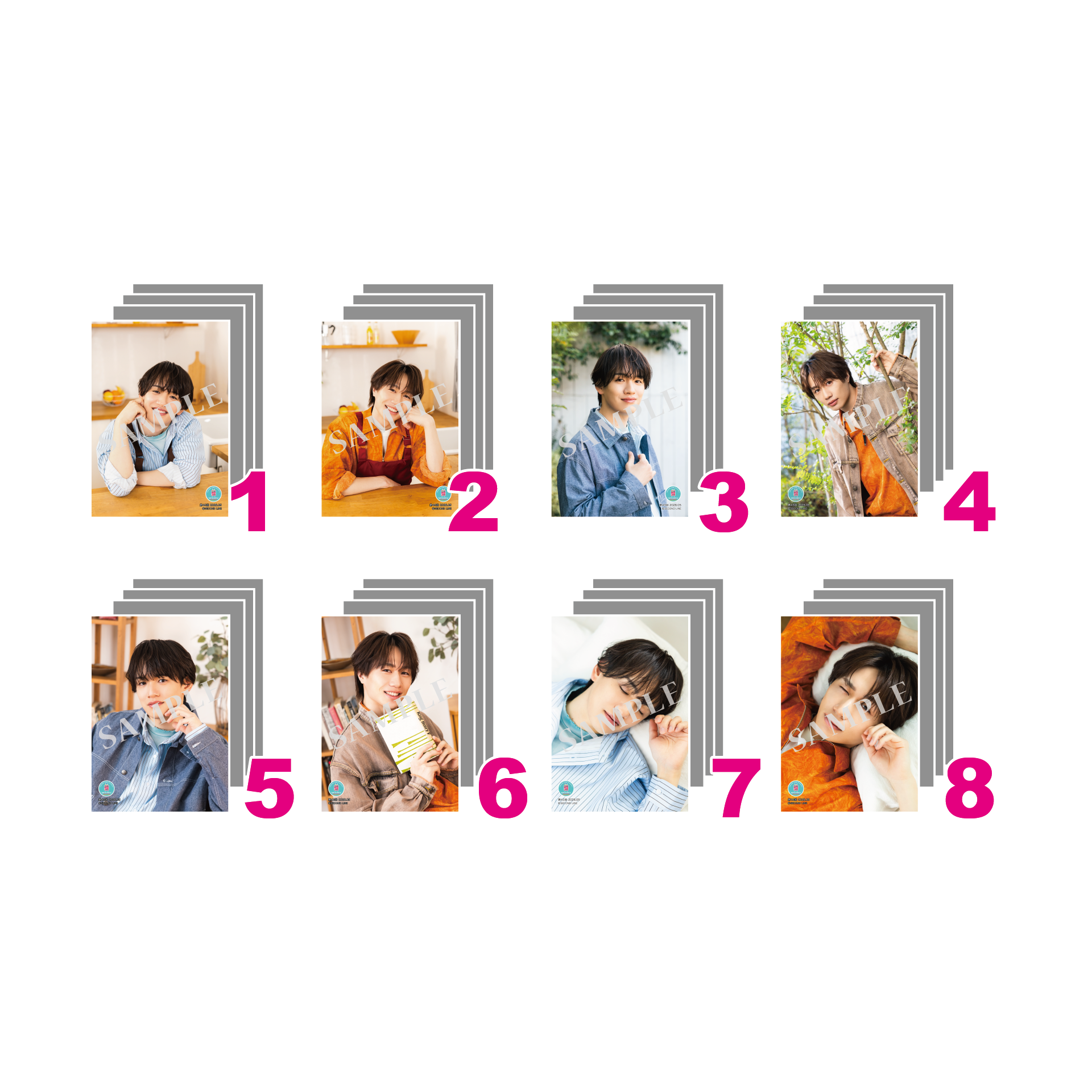 みんあい ブロマイドセット みんあい LINE Presents ブロマイド SECOND みんなに会いに行くよ