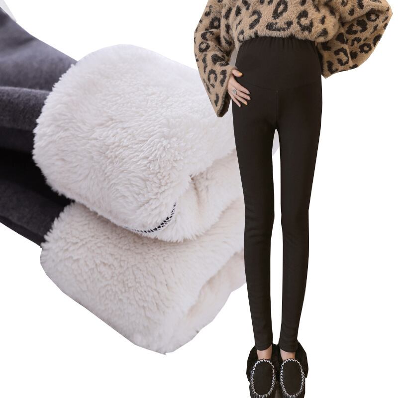 【新作】【送料無料】 マタニティウェア2019秋冬オールマッチニュープラスベルベット肥厚妊娠中の腹サポートパンツラムベルベットハイウエストマタニティパンツ-アリババ ハイウェスト オータム 秋物 ウィンター 冬物 expec253839126480