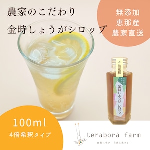 金時しょうがシロップ　小（100ml）