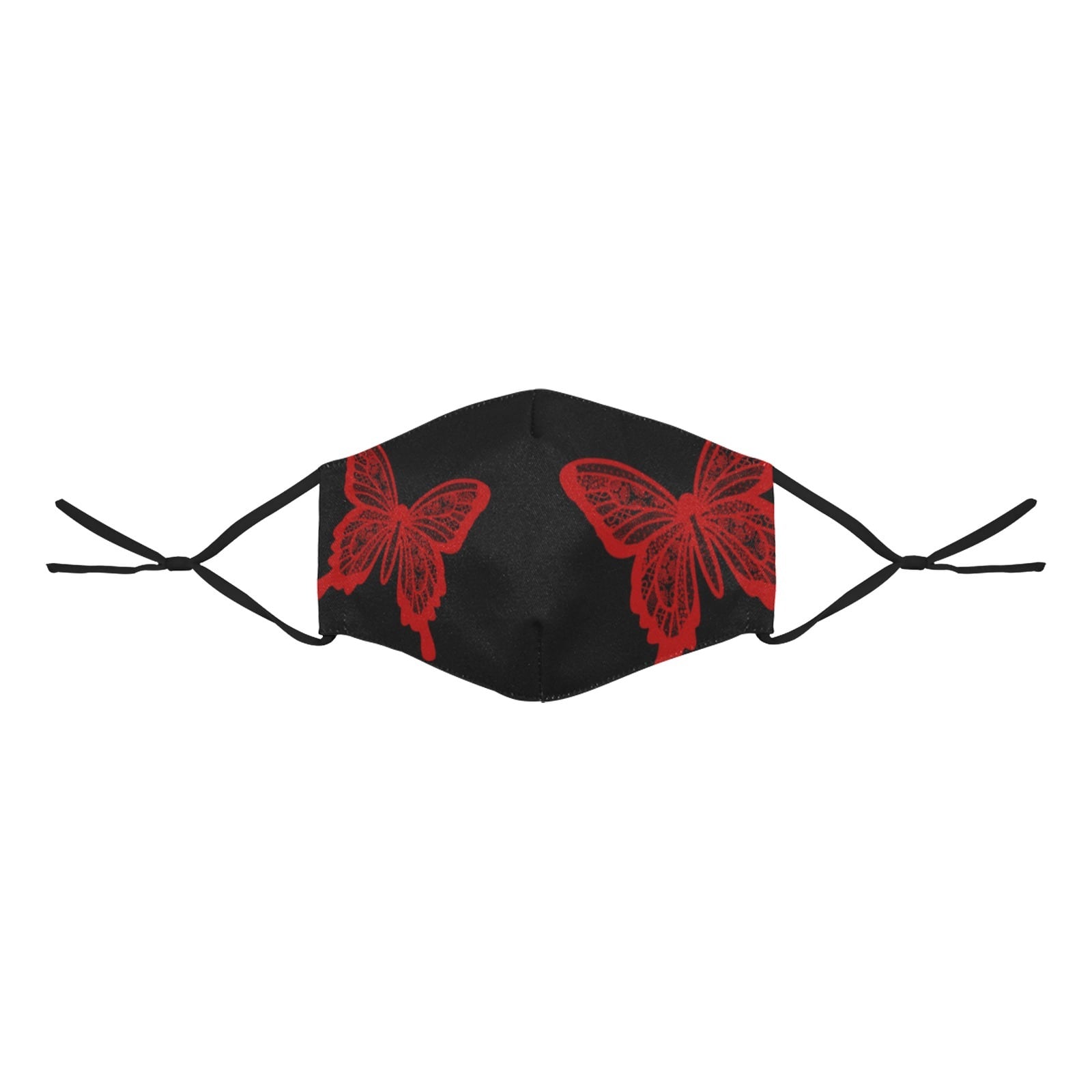 蝶RED BLACK マスクカバー 3枚セット | Baroque Japanesque バロック