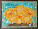 【一点物原画】箱なしの為割引しました。　ひまわりファミリー（額入り）~送料無料~ ギフト 歓迎 送別 プレゼント ホスピタルアート
