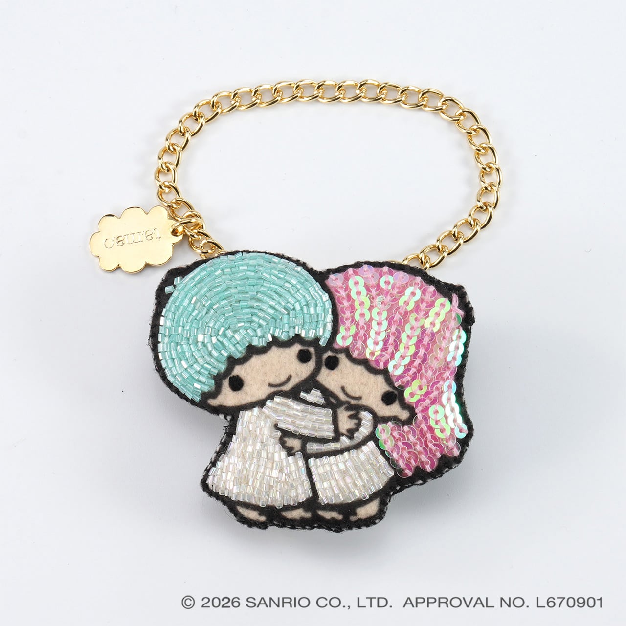 刺繍チャームブローチCap cat | tamaobazaaar
