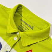 le coq sportif ルコック 半袖 ワンピース ロング ポロシャツ サイズ M /イエローグリーン/レディース/ゴルフ/スポーツ