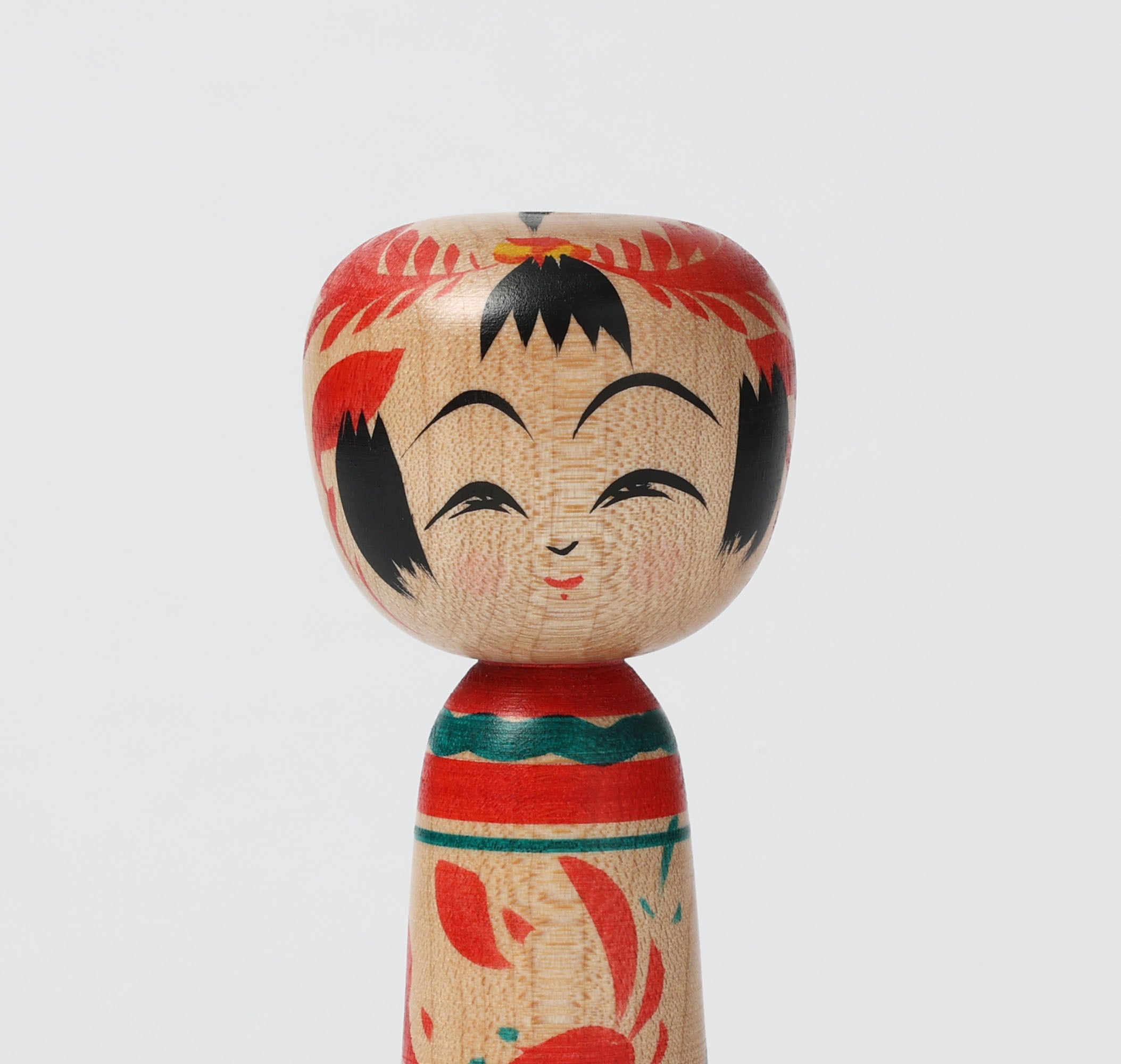 カニこけし】 作並系 平賀輝幸工人 13cm | Kani-crab kokeshi doll, by