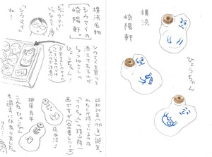 「ハレジルシ【晴】展」思い出民芸原画「横浜崎陽軒　ひょうちゃん」