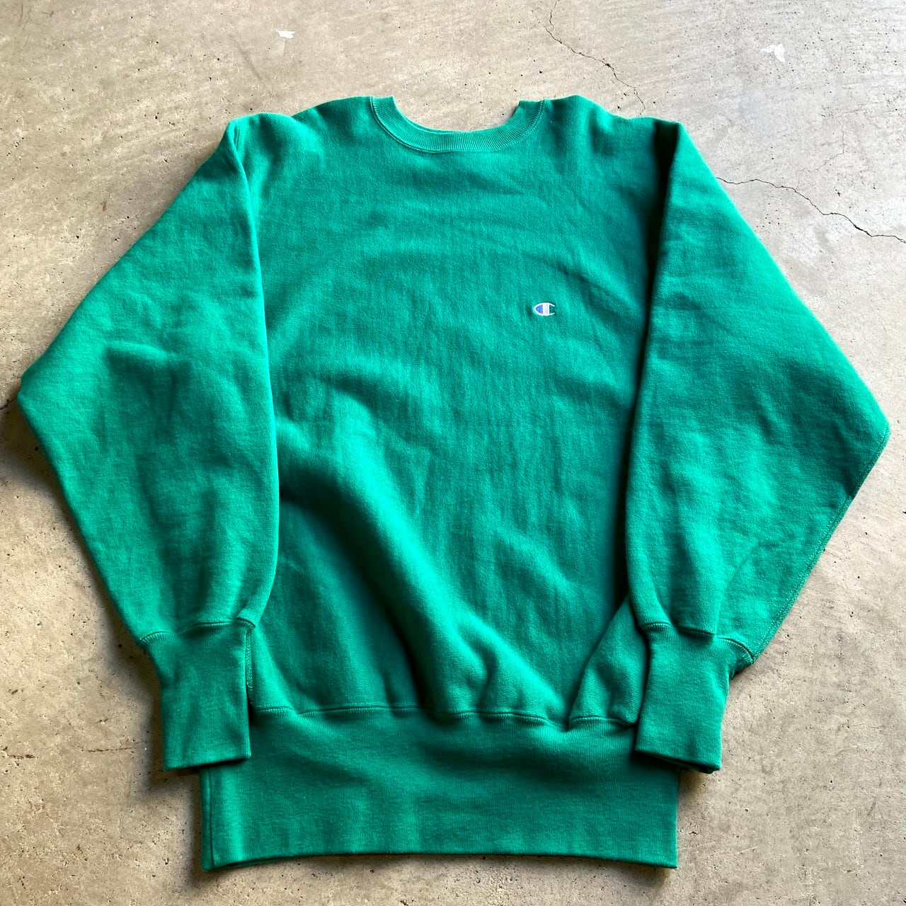 90s vintage champion reverse weave 草色