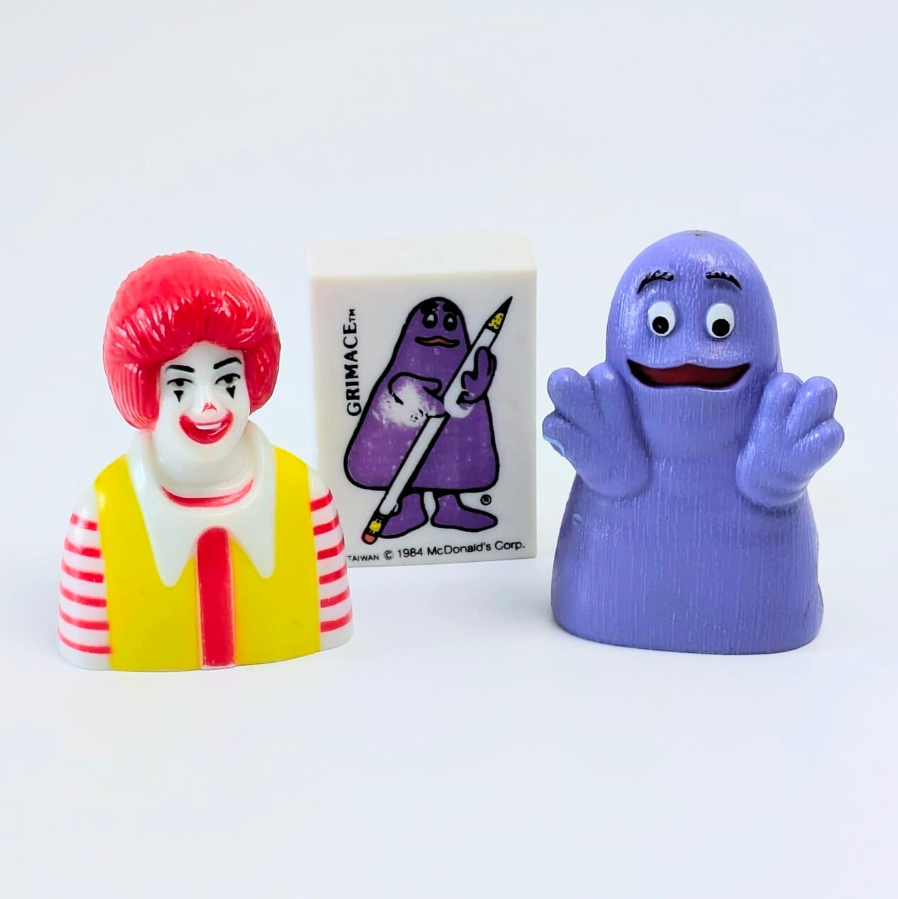☆ VINTAGE 1983-1984 ☆【 McDonald's ( マクドナルド ) 】1983-84年マクドナルドミールトイ『 School Days / スクールデイズシリーズ 』ステーショナリーセット / ロナルド / ドナルド / グリマス / ハッピーミール 〚アメリカン雑貨 アメトイ〛