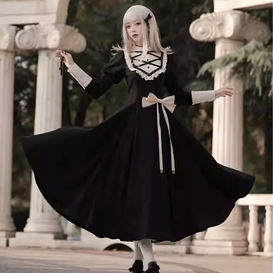 Queen's xxx.修道女ワンピースセット　ロリータ ロリータファッション通販 SEASONZ コスプレ 修道女 ワンピース