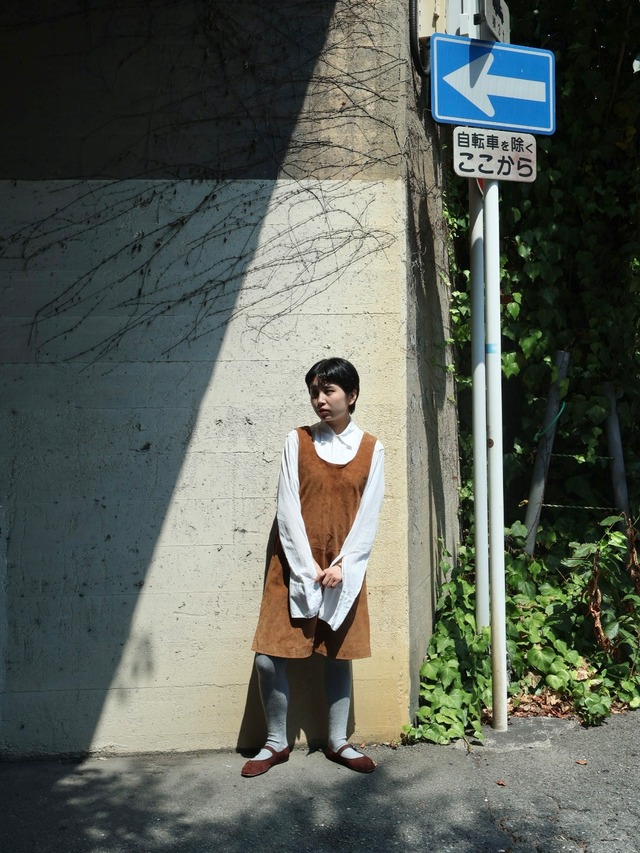suede jumper dress【1835】