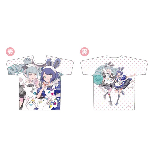 Pretty Rhythm -The Origin- フルグラフィックTシャツりんね＆ジュネ L