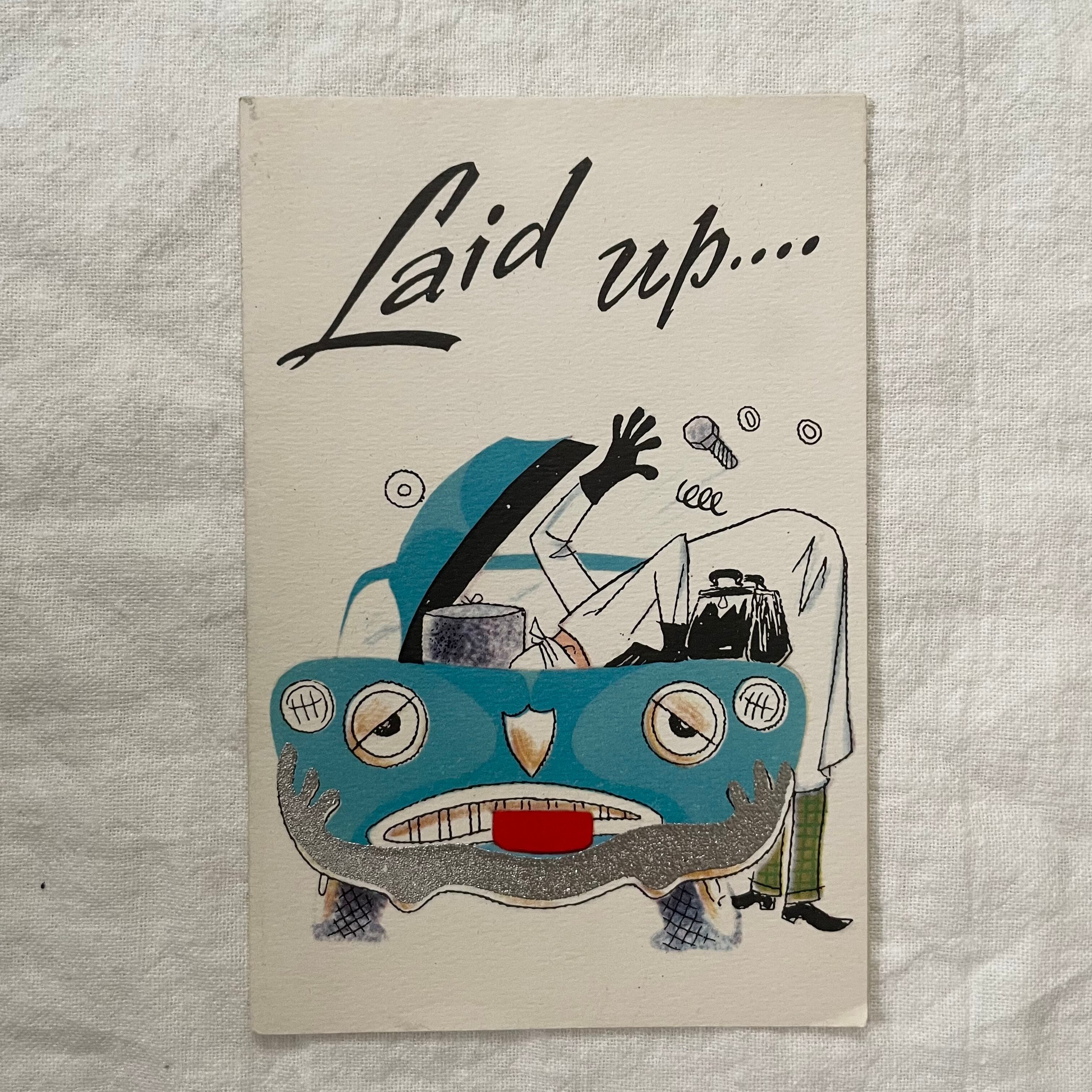 車の絵のカード