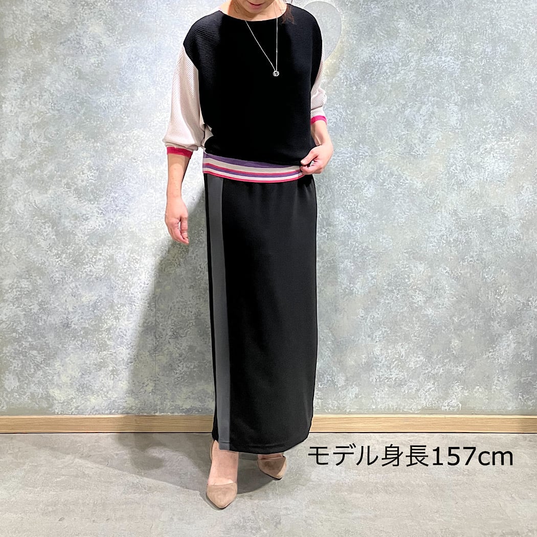 ジョーゼットサイドラインスカート | Q♡