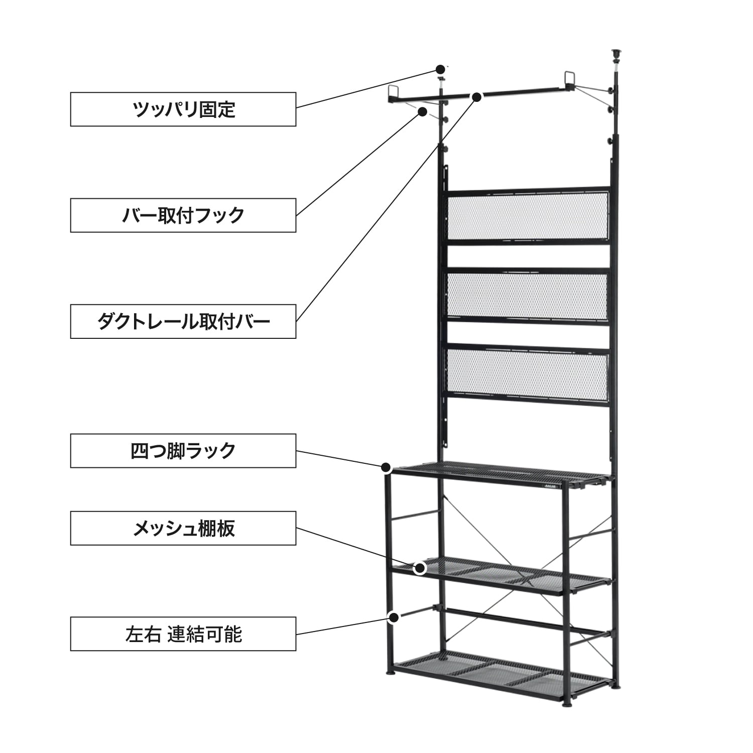 BIBILAB(ビビラボ) ビザールプランツウォールラック LPW-2100-BK