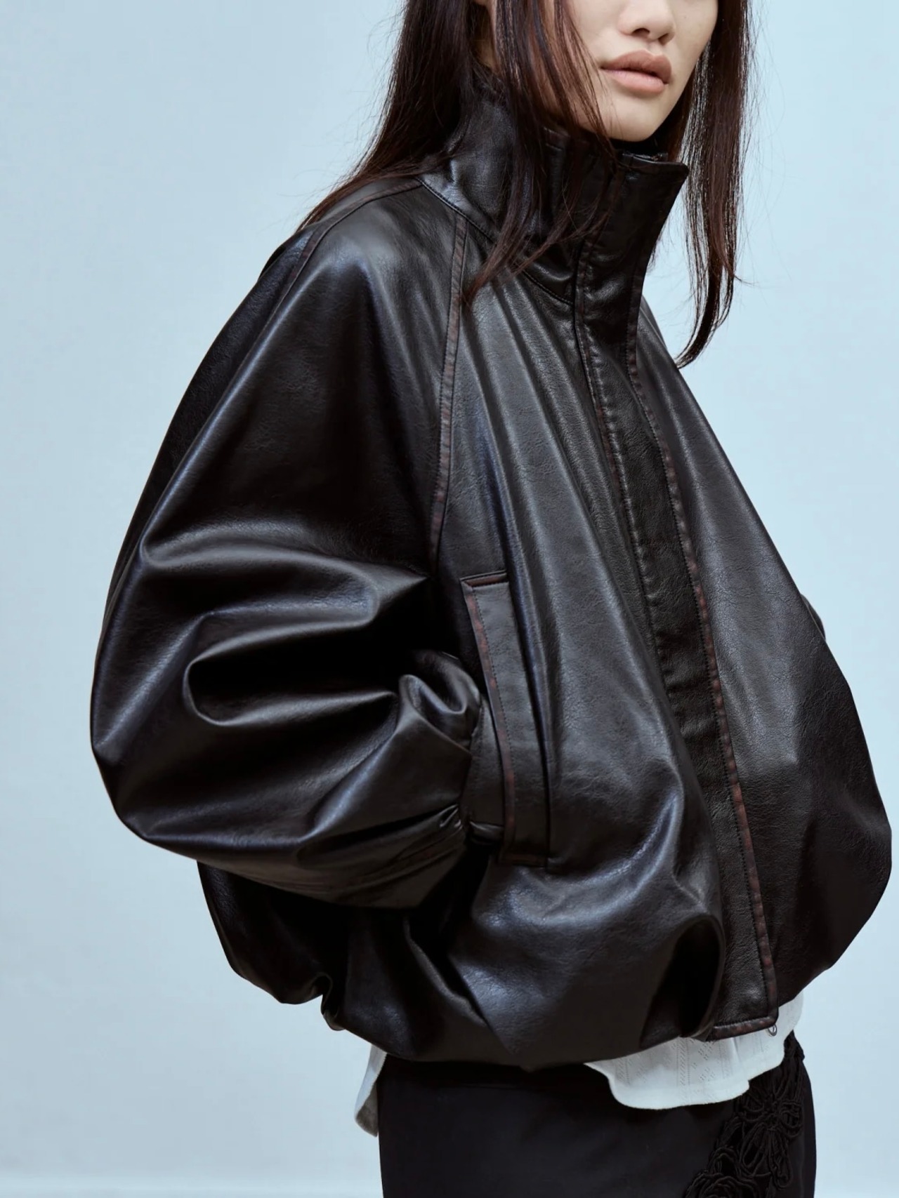 【26AW】THINGS THAT MATTER シングスザットマター / アウター / FAUX LEATHER BALLOON BLOUSON　0586TM0608P - 13